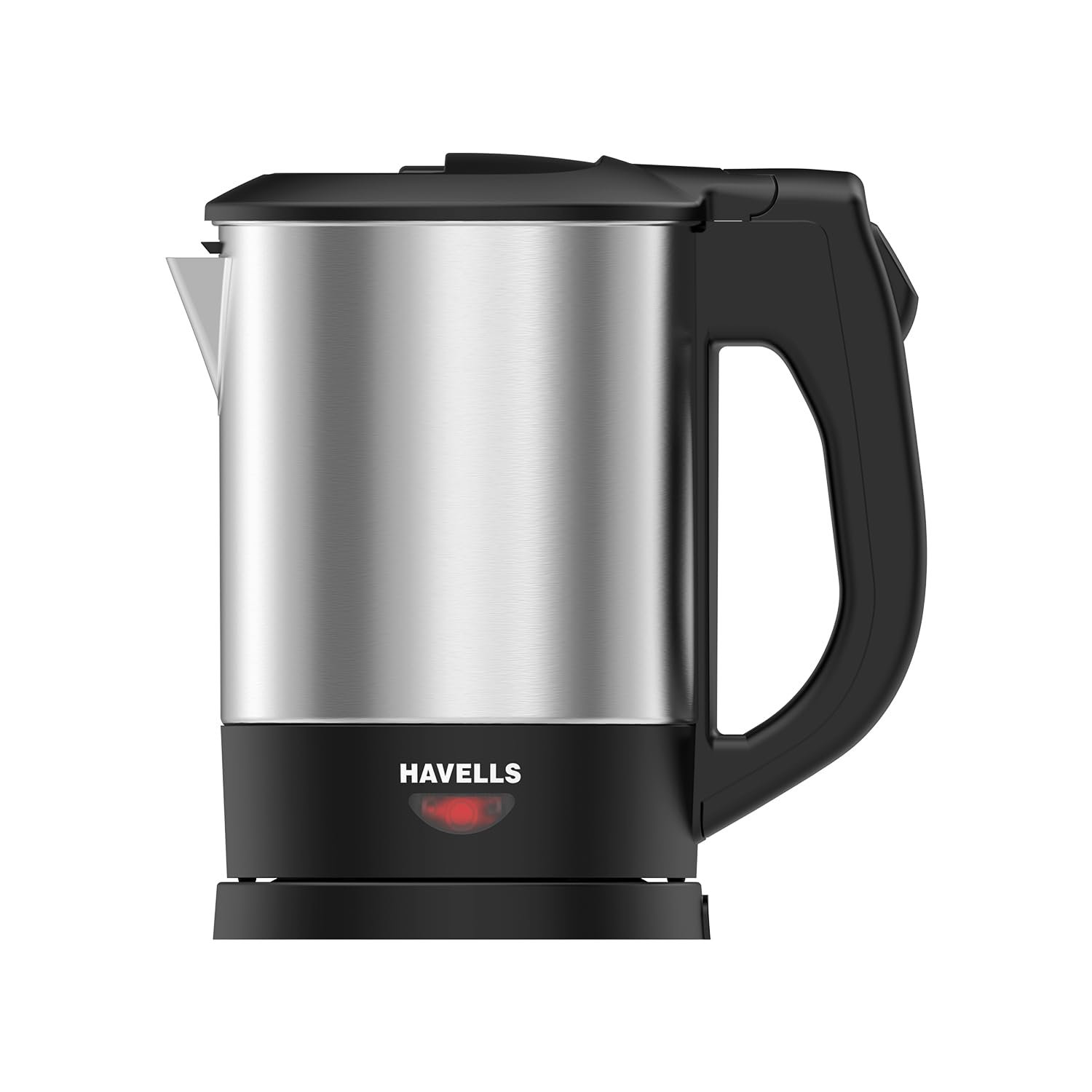 Havells HOTSIP Electric Kettle | 1250 W | 1 L Capacity | Rust Resistant 304 Stainless Steel Tank | Triple Safety Protection | Wider Mouth for Easy Filling (Black & Silver)