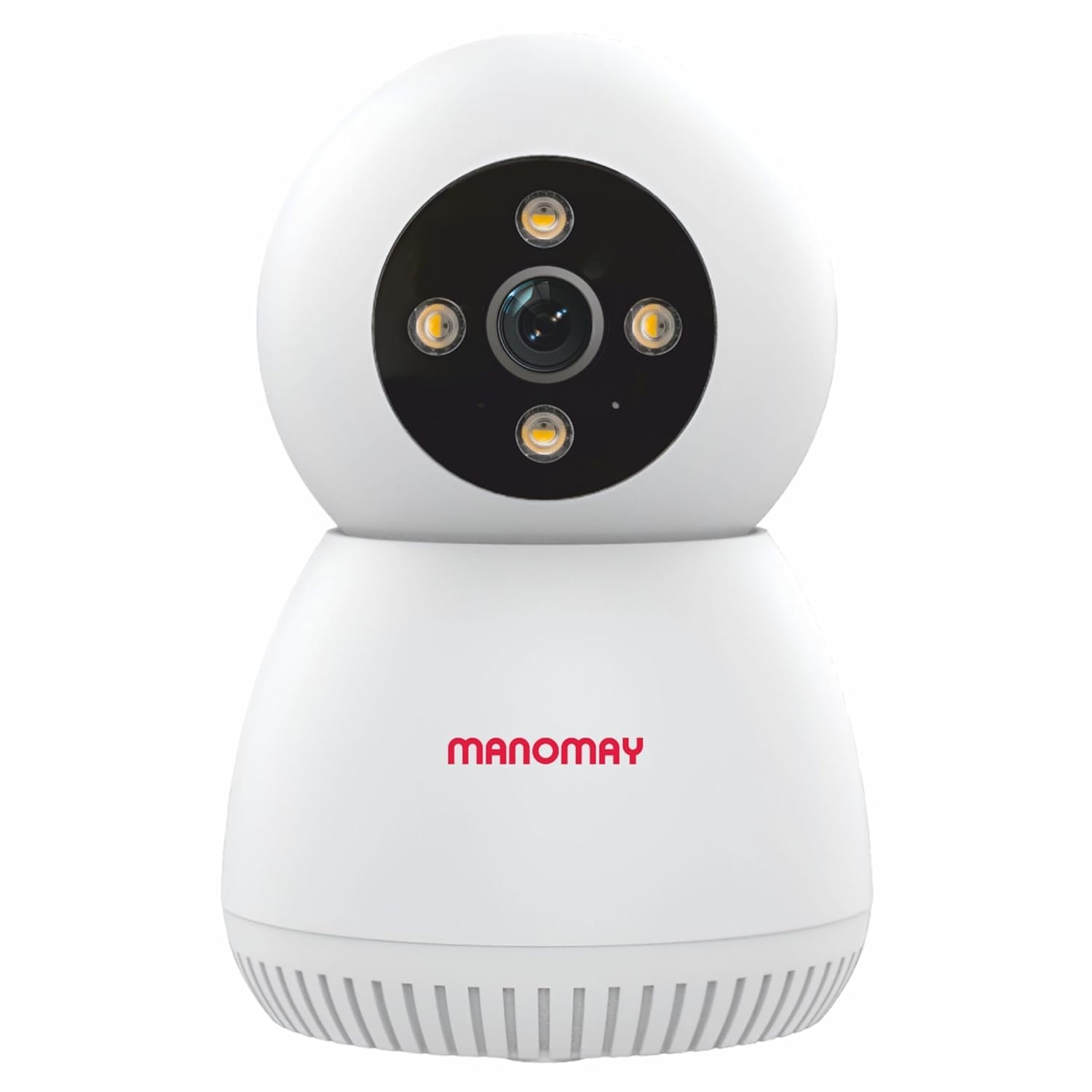 MANOMAY Protect Bot 3MP Wi-Fi Pan-Tilt Camera [STQC Certified] 360° Smart Home CCTV, AI Human Tracking, Color Night Vision, 2-Way Audio, Alexa Voice Control, 256GB Memory Card Support M1078S