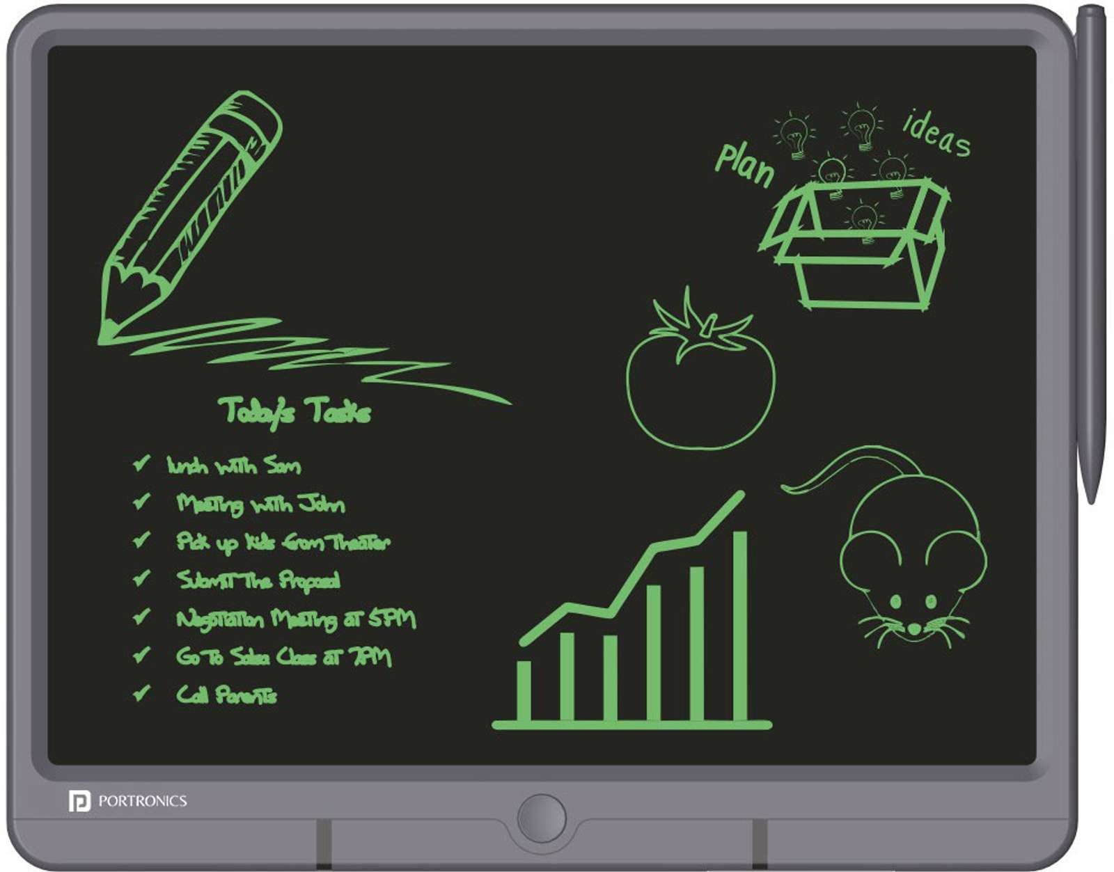 portronics ruffpad 15 por 1237 11 6 x 8 5 inch graphics tablet connectivity wireless