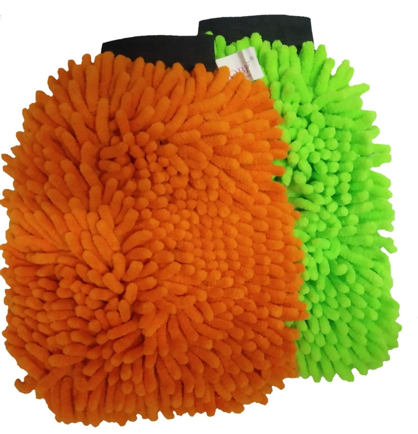 Arto Microfiber padded Soft Gloves for Cleaning and Dusting Chenille Mitt Cleaning Gloves, Home, Kitchen, Ceramic Products, Car washing Gloves (Pack of 2) (Multicolor)