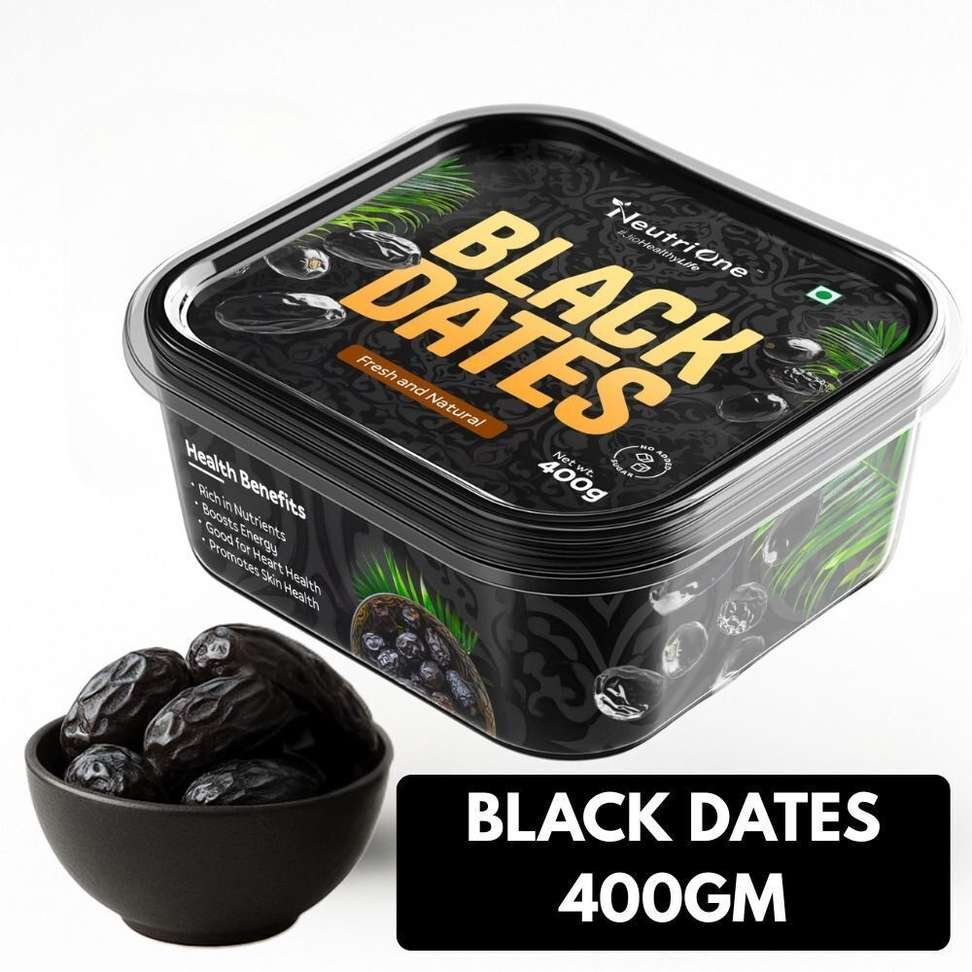 NeutriOne Premium Black Dates Khajoor | Dry Fruits | Khajur Rich in Iron, Fibre & Vitamins Dry Dates Price in India - Buy NeutriOne Premium Black Dates Khajoor | Dry Fruits | Khajur Rich in Iron, 