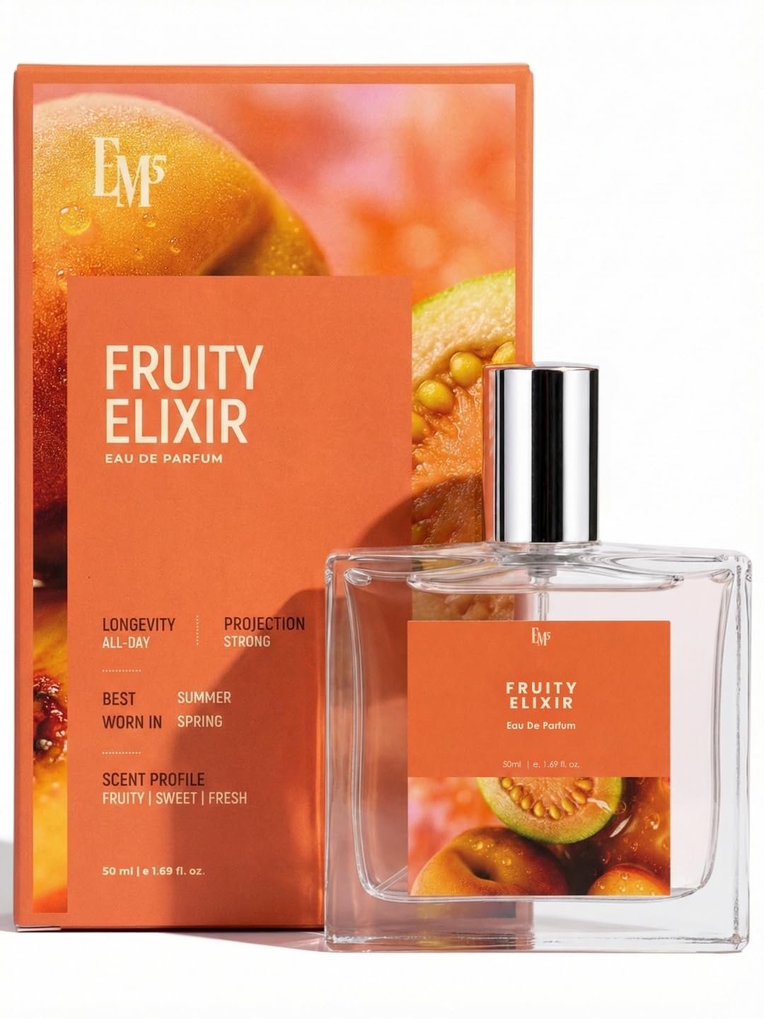 EM5 Fruity Elixir Perfume for Women | Fruity, Sweet, Fresh Fragrance | Long Lasting Scent | Premium Gift for Her | 50ml EDP