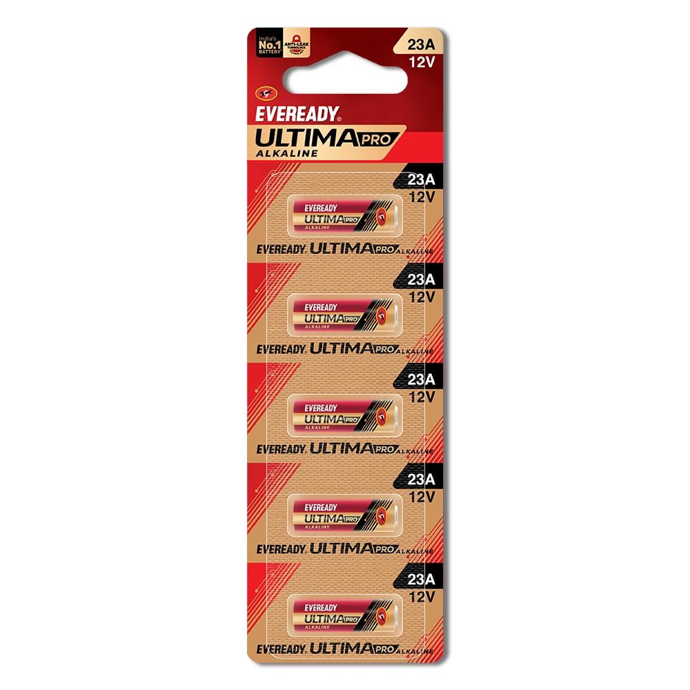 Eveready Ultima Pro 23A Alkaline Batteries, Pack of 5