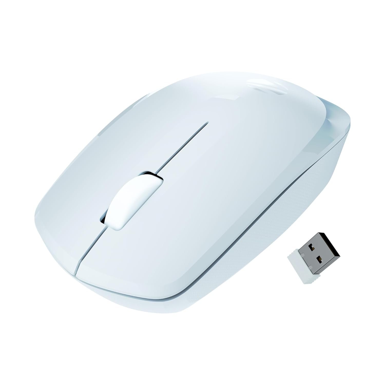 Zebronics Wireless Mouse, 2.4GHz, 3200 DPI, 3 Buttons, Comfortable & Ergonomic, USB Nano Receiver, On/Off Switch, Power-Saving Mode, Works on Most Surfaces, for Mac | Laptop | Computer (Freego, Bl