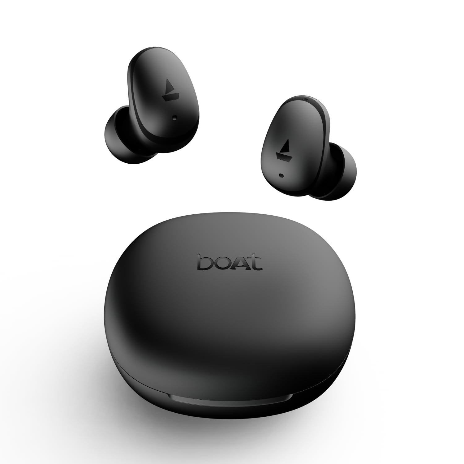 boAt Airdopes Plus 214, Up to 55 Hrs Playtime, Dual Mics with ENx™ Tech, Sleek Bean Design, 10mm Drivers, Voice Assistant, BEAST™ Mode, ASAP™ Charge, IWP™ Technology TWS Earbuds with mic(Cosmic Black)