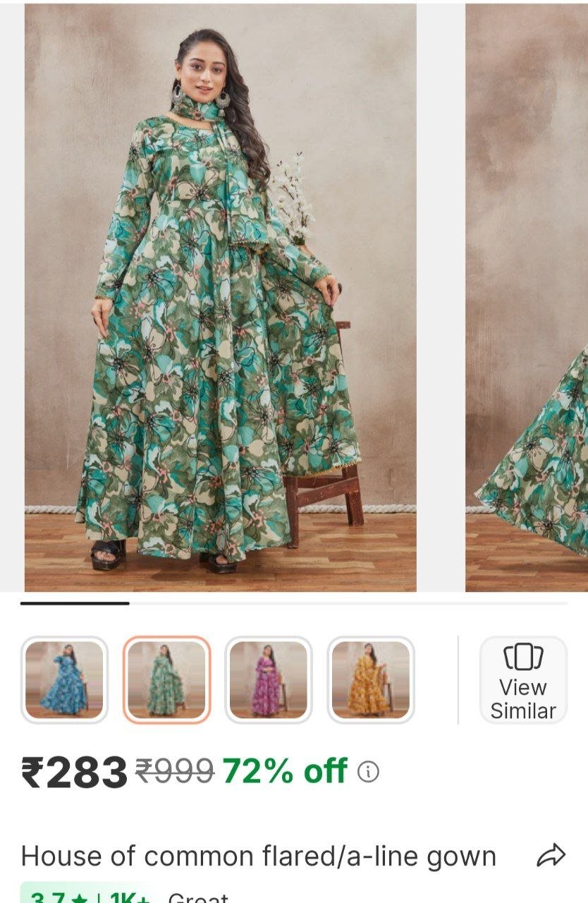 HOUSE OF COMMON Flared/A-line Gown Price in India - Buy HOUSE OF COMMON Flared/A-line Gown online at Shopsy.in