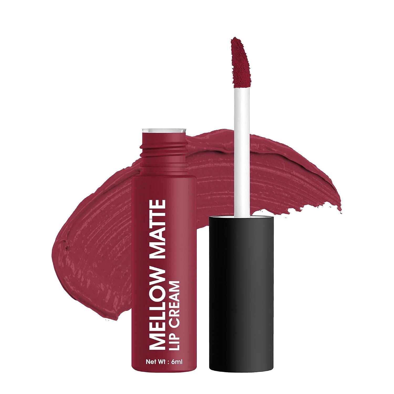 Colors Queen Mellow Matte Lip Cream, Long Wear Liquid Matte Lipstick, Velvety Soft Finish, Weightless Formula, Long Lasting Lipstick for Women (10 - Pink Glam)