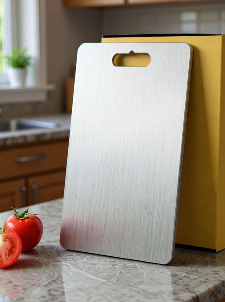 SMARTKIDS Stainless Steel Chopping Board Vegetable,Fruit Cutting, Kneeding, Cake Prep, Heavy Duty Chopping-Board (Size 31.8CM X 21CM) Stainless Steel Cutting Board Price in India - Buy SMARTKIDS Stain