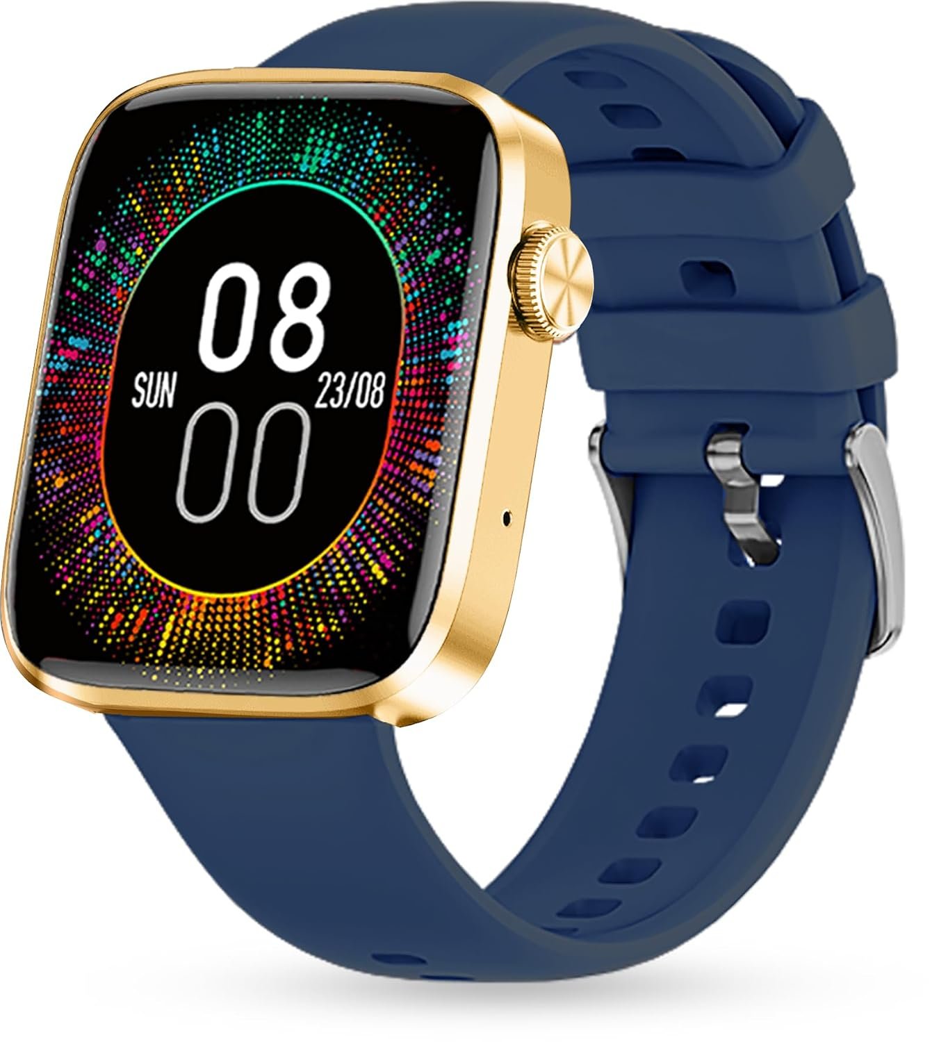 IZI Smart Pro with a 1.92" Retina Display, Bluetooth Calling, Always-On Display, AI Voice Assistant, Activity Tracker,ECG,SpO2,BP Monitoring, 5-Day Battery Life, and 2 Premium Interchangeable Stra
