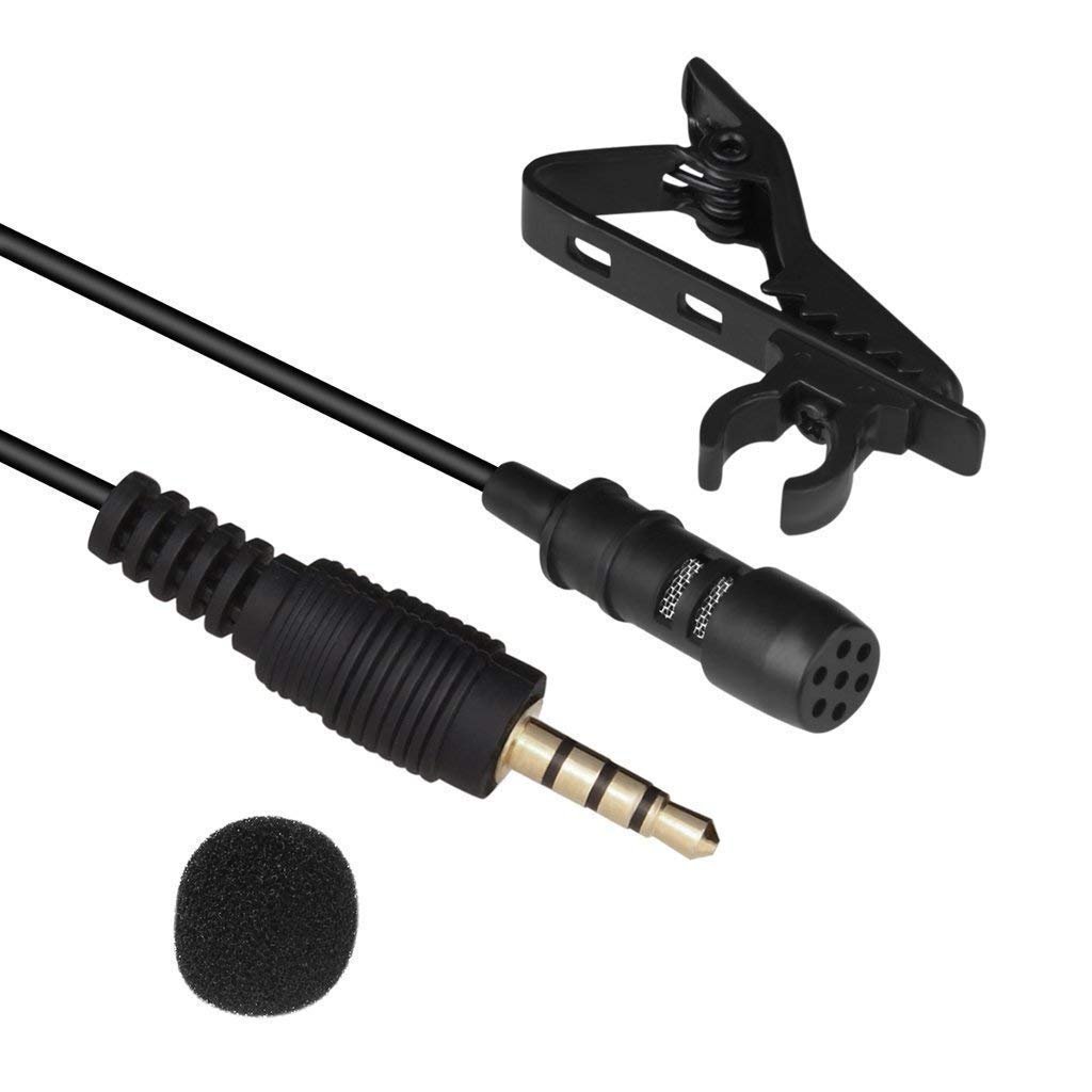 LOVESIDE 3.5mm Clip-On Lapel Microphone, Wired Lavalier Collar Mic for Clear Voice Recording, YouTube, Vlogging, Interviews, Online Classes, Smartphones, PC & Laptop