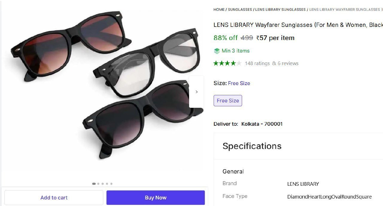 lens library wayfarer sunglasses
