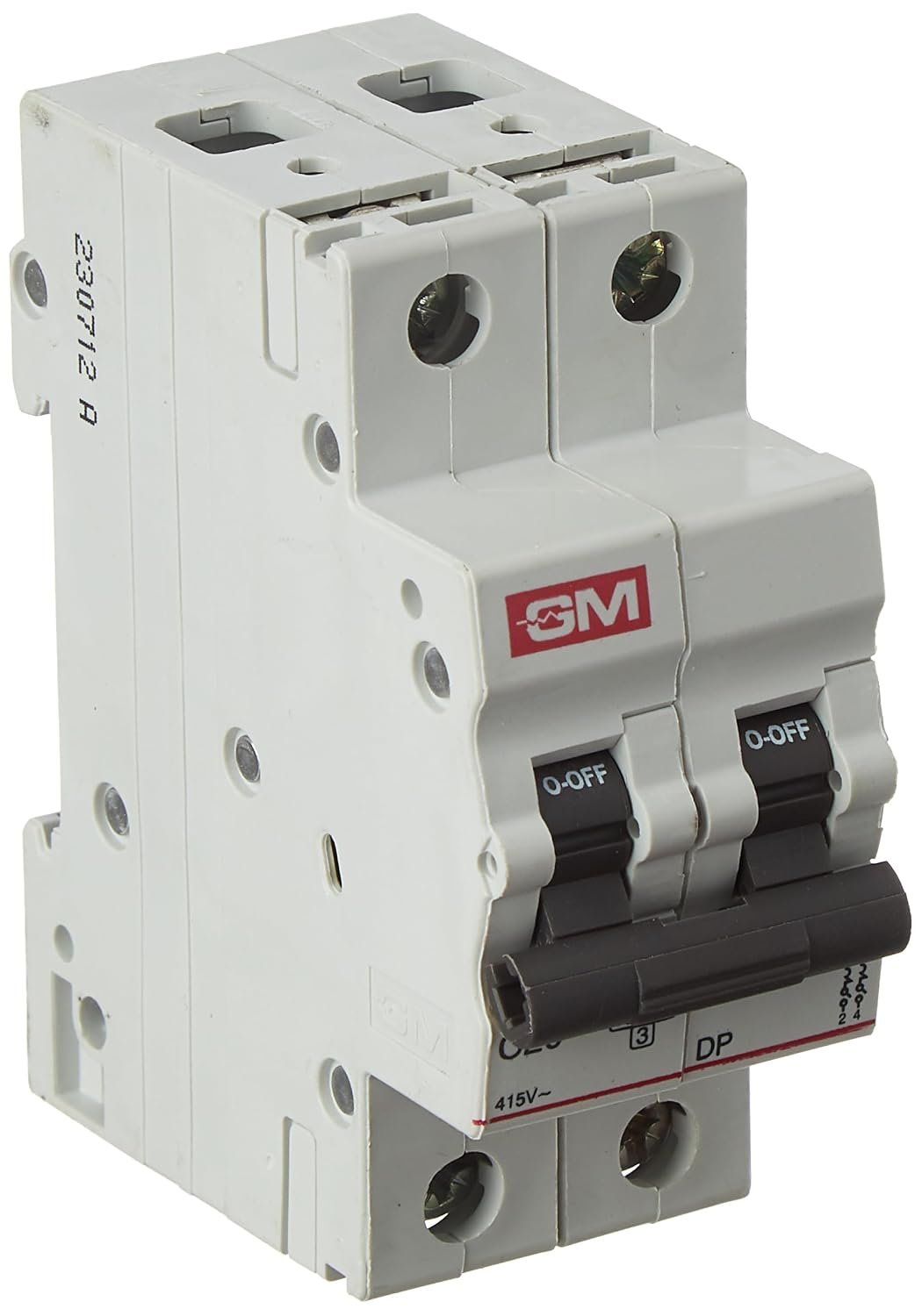 GM MCB 20A DOUBLE POLE 'C' TYPE