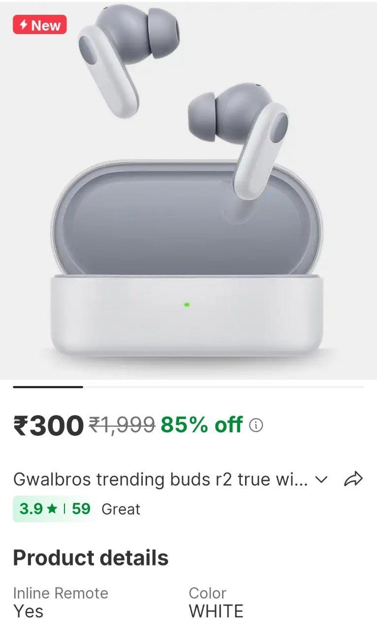 gwalbros trending buds r2 true wireless bluetooth earbuds with mic 12 4mm drivers s04 bluetooth head