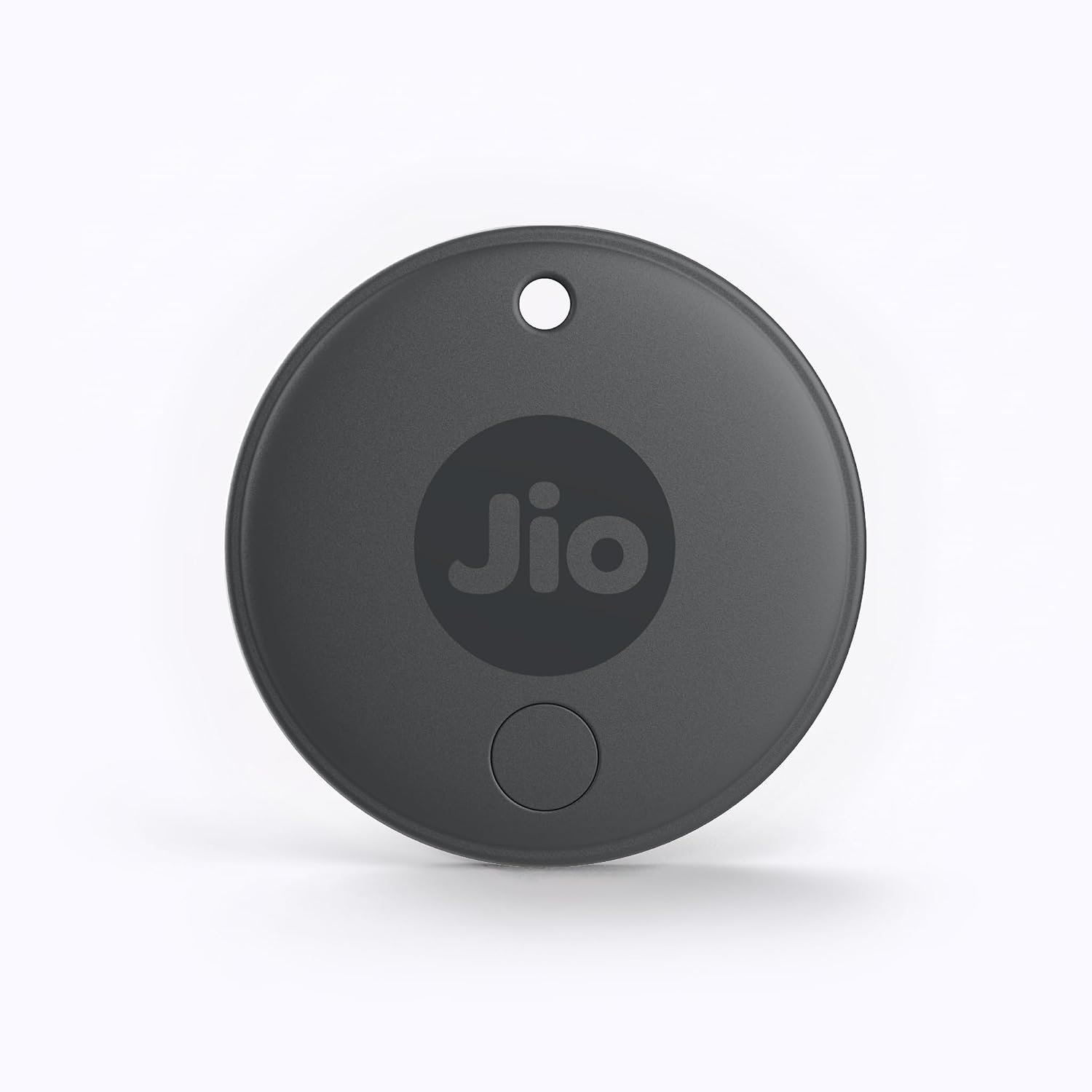 JioTag (2nd Generation) (Grey) - Android or iOS Compatible IP64 Rated Worldwide Item Finder for Keys, Wallets, Luggage, Gadgets and More |1+1 Year Battery | No SIM Needed