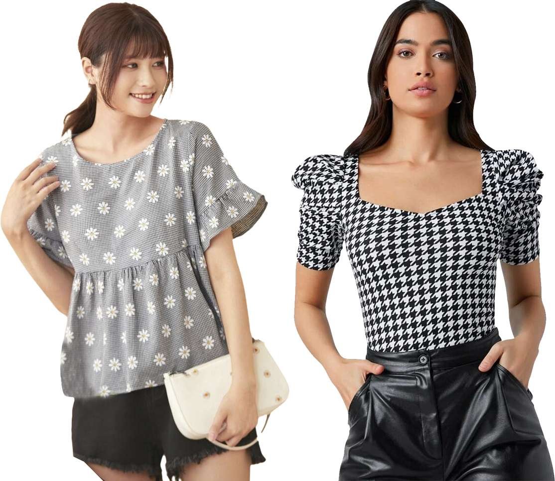 dream beauty fashion casual women grey black top