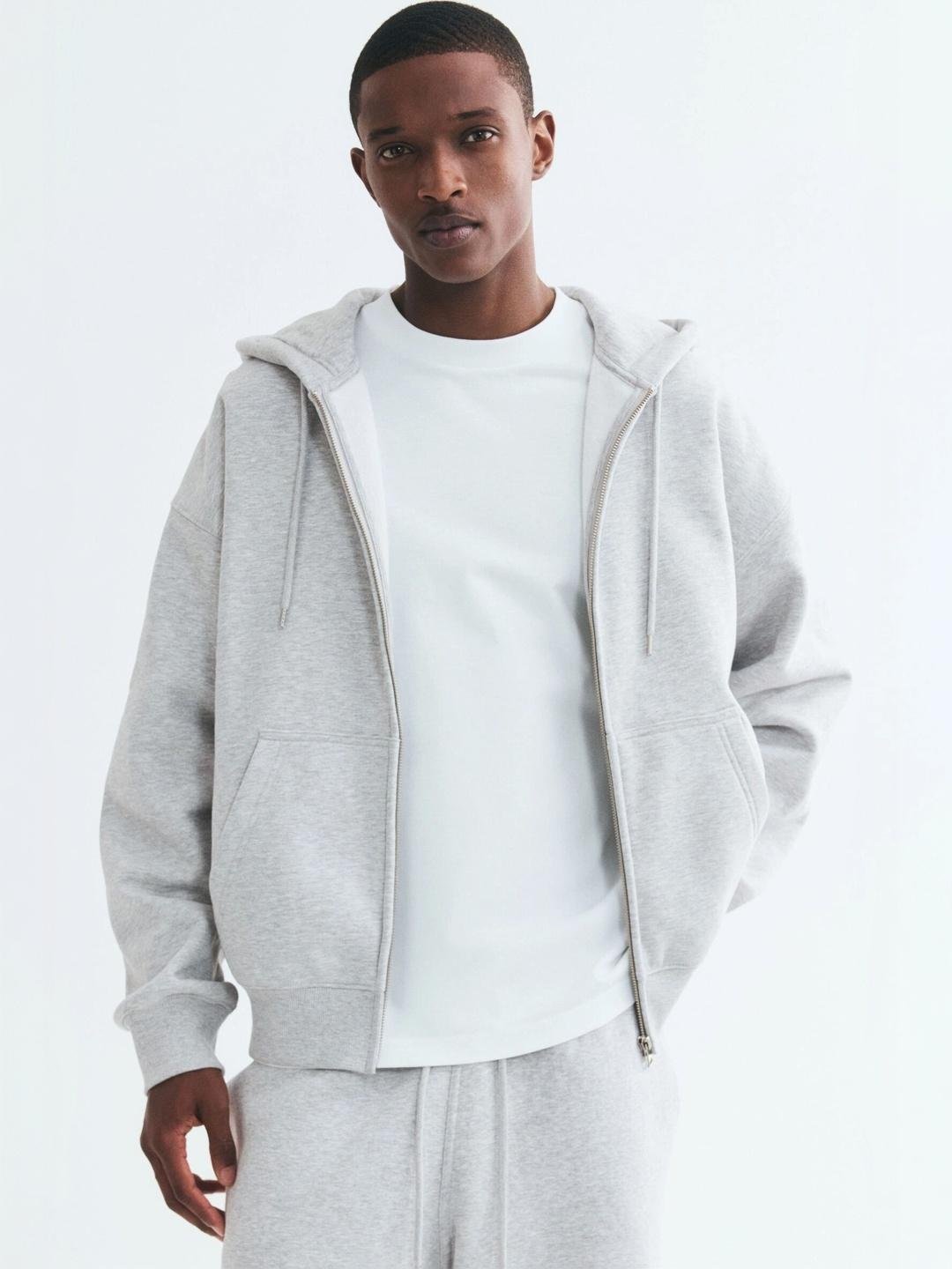 Buy H&M Oversized Fit Zip Through Hoodie -  - Apparel for Men