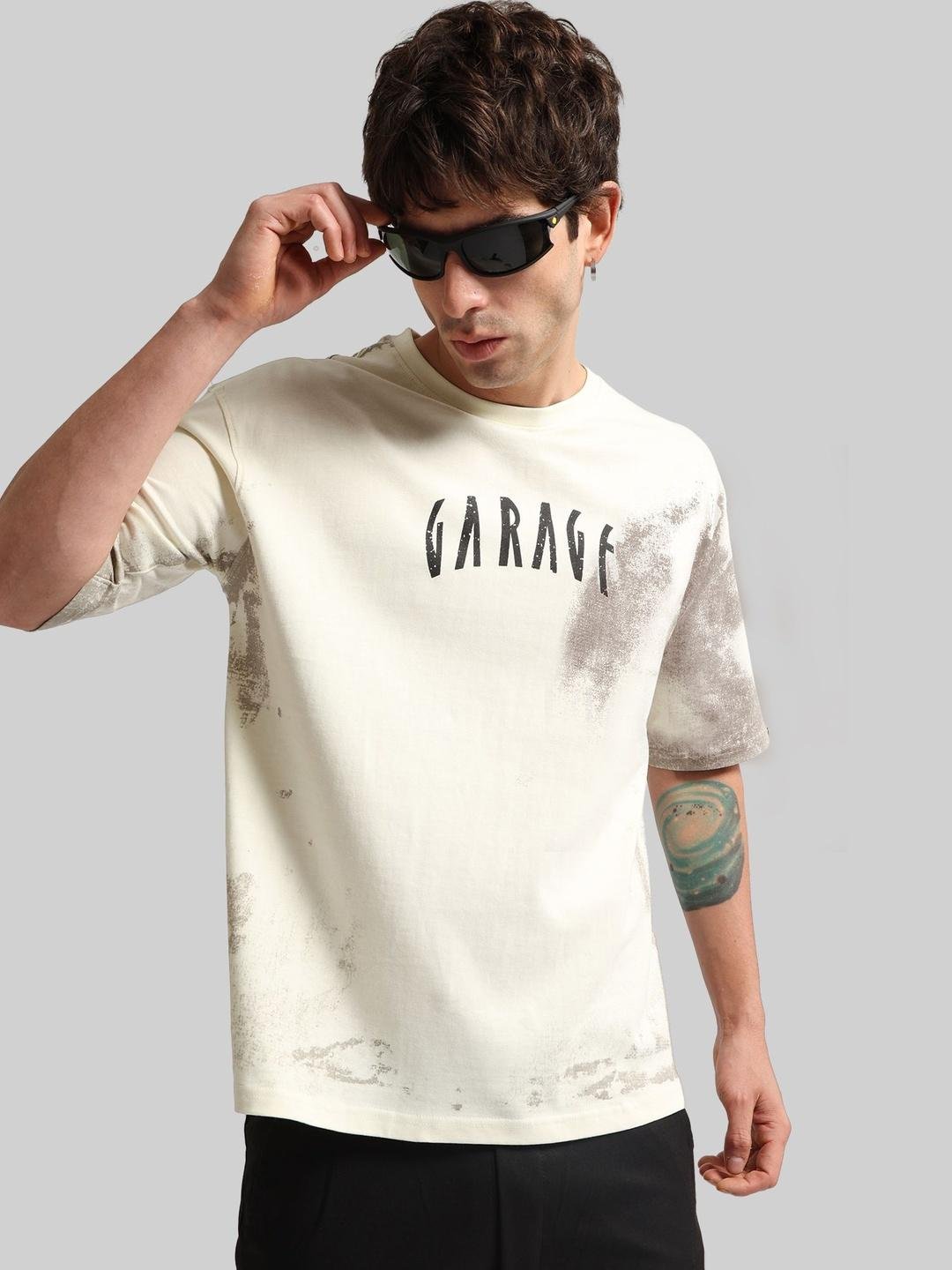 Buy Maniac Men Typography Dyed T Shirt -  - Apparel for Men