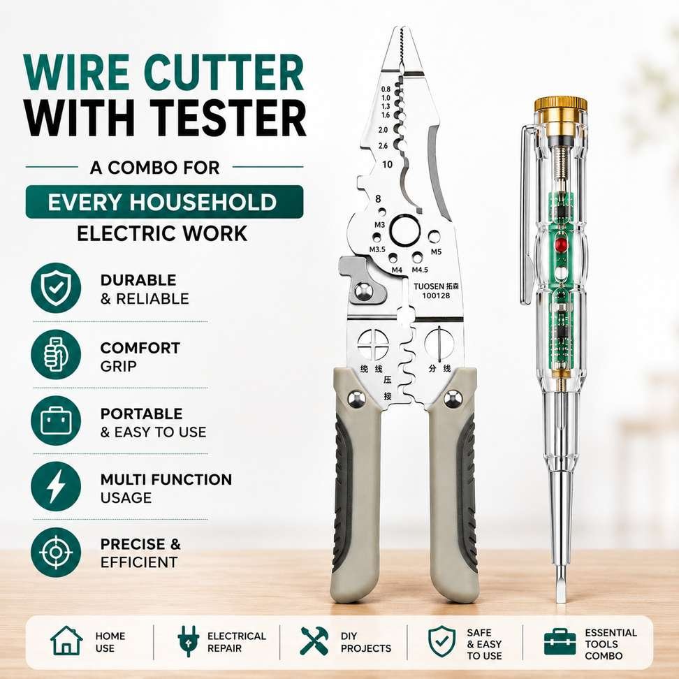 ambdded 9 1 wire stripper cutte powerstrip pro stripping crimping tool cutter