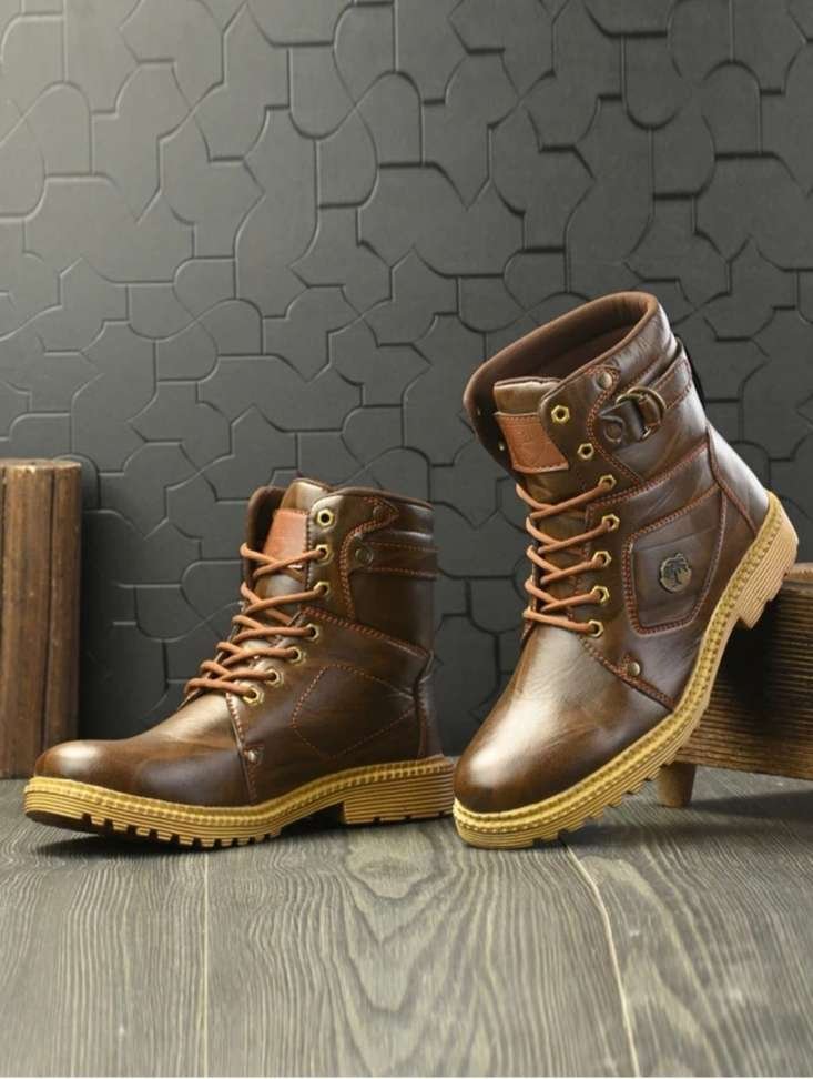 broniq fighter tan boots men