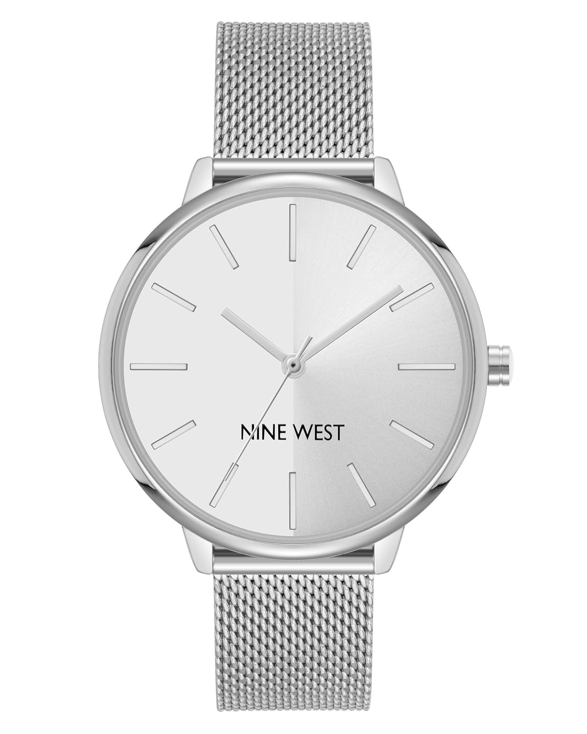 Nine West Women's NW/1981 Sunray Dial Mesh Bracelet Watch