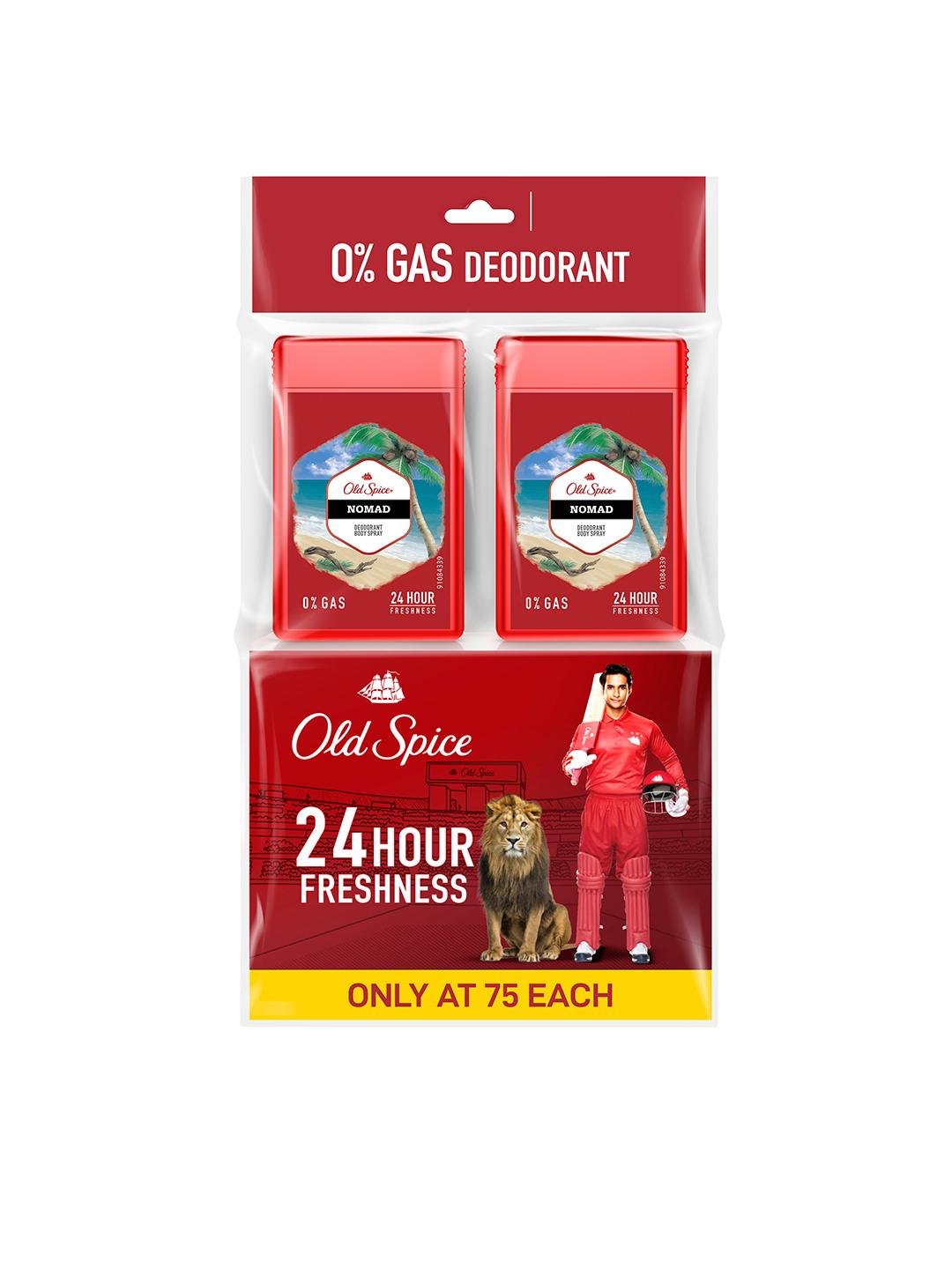 Buy Old Spice Set Of 2 Nomad No Gas Pocket Size Deodorant Body Spray For Men   17ml Each -  - Personal Care for Unisex