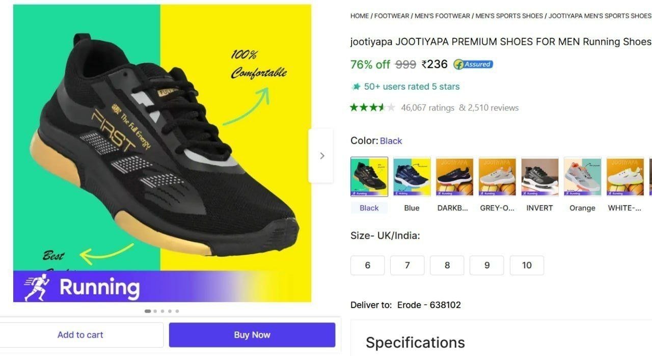 jootiyapa premium shoes men running
