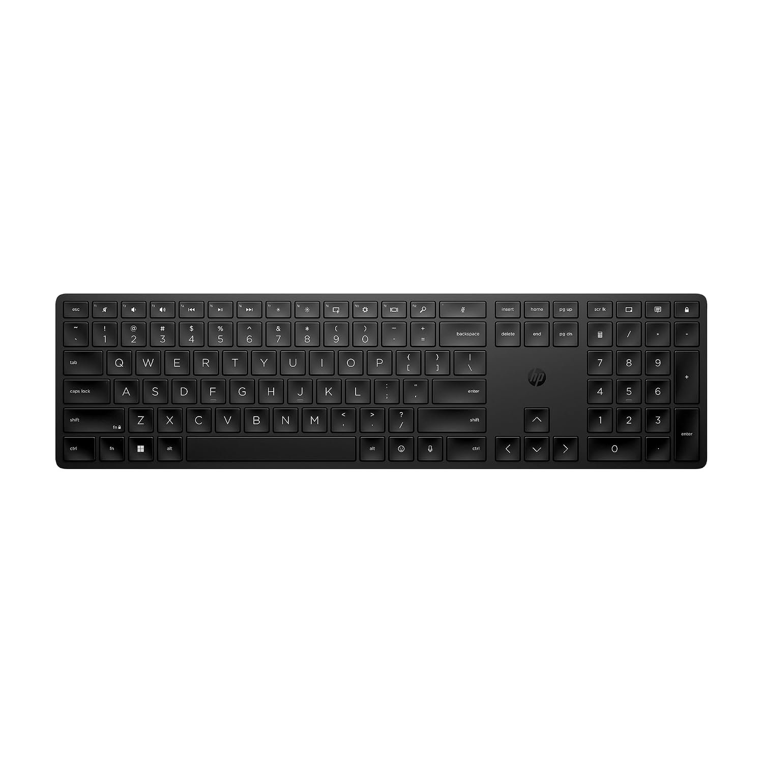 HP 450 Programmable Wireless, Full Size; 3-Zone Layout Keyboard, 2.4 GHz Wireless Connection, Compatible with PCs with Available USB-A Port