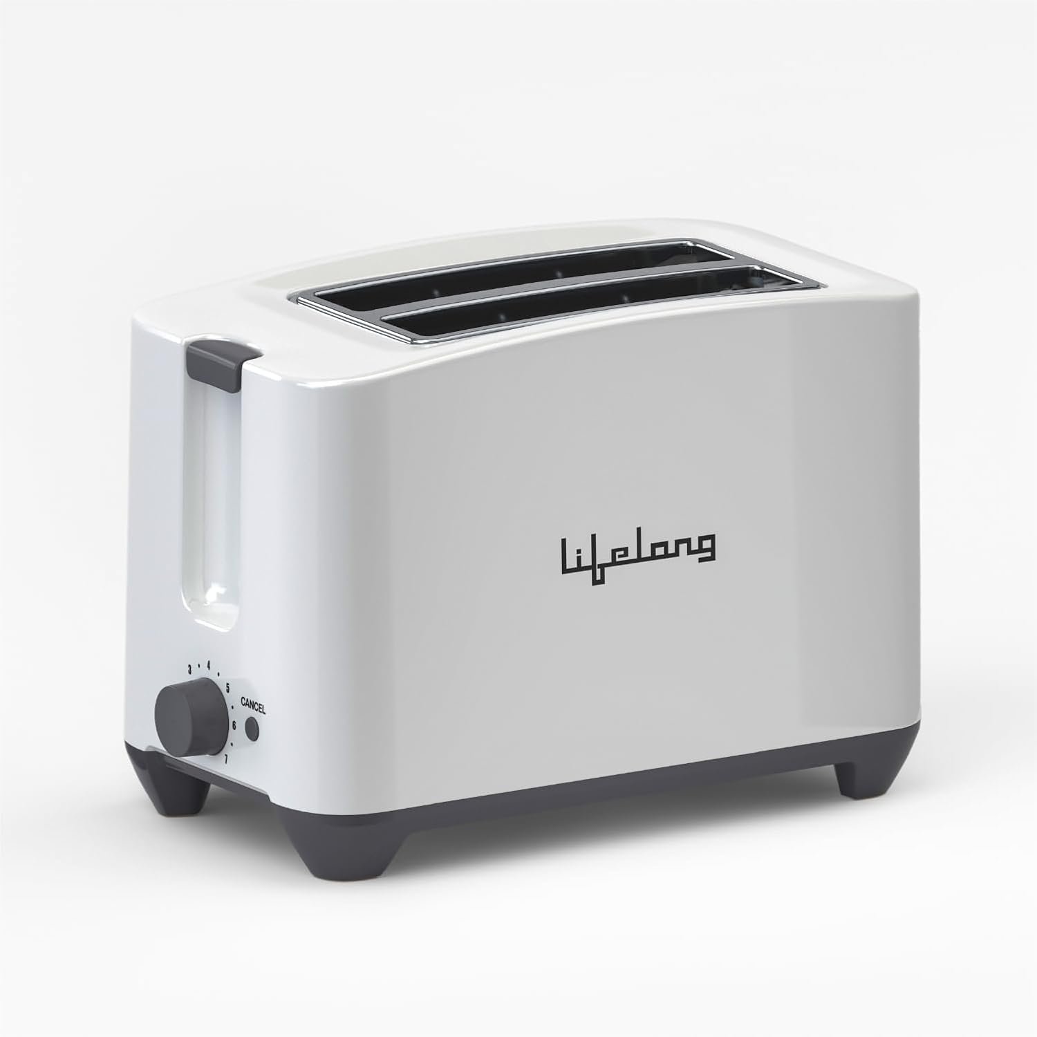 Lifelong Bread Toaster 2 Slice | Auto-Cut-Off | Self-Centering for Even Toasting | Removable Crumb Tray | High Rise Carriage Handle |Pop-Up Toaster | Kitchen Appliance (LLPT10)