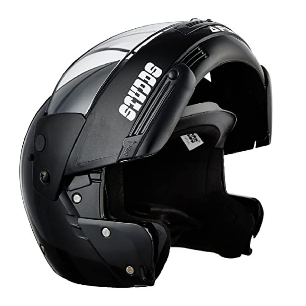 Studds Ninja Pastel Plain SUS_NPPFFH_BLKL Full Face Helmet (Black, L)