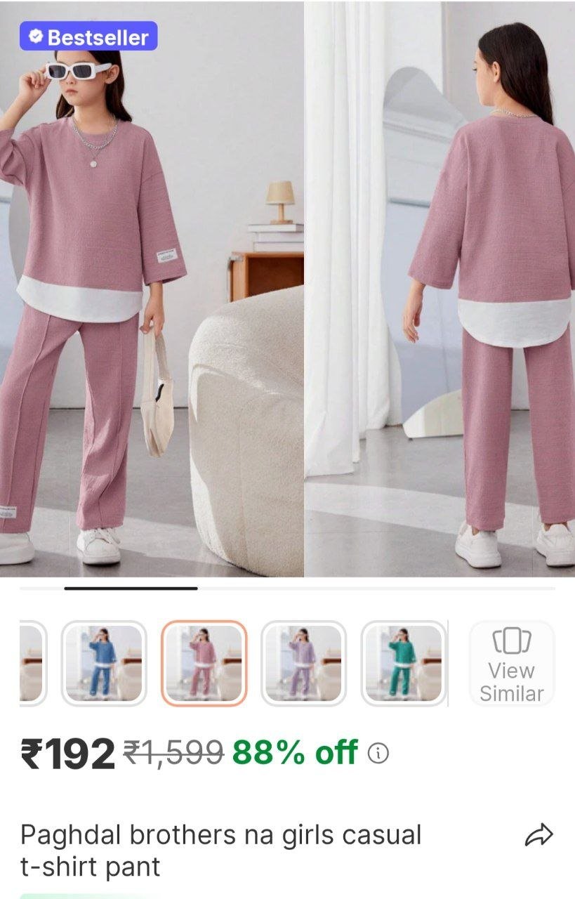 paghdal brothers na girls casual t shirt pant