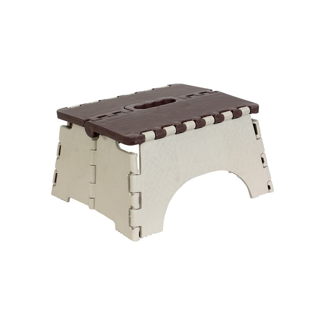 PrettyKrafts 7 Inches Super Strong Folding Step Stool for Adults and Kids, Kitchen Stepping Stools, Garden Step Stool Kitchen Stool -(Pack of 1),Brown