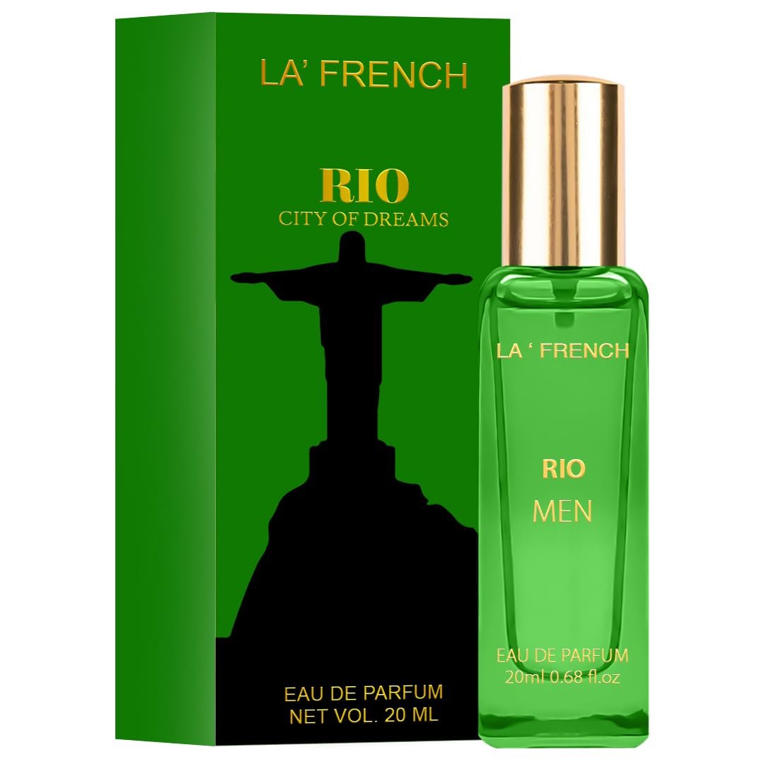 La French Rio Eau de Parfum - 20ml Unisex Perfume for Men and Women | Intense Long Lasting Perfume | Fresh, Spicy Aqua Notes | Premium Fragrance Scent EDP | Best Gift Perfume for Man and Woman