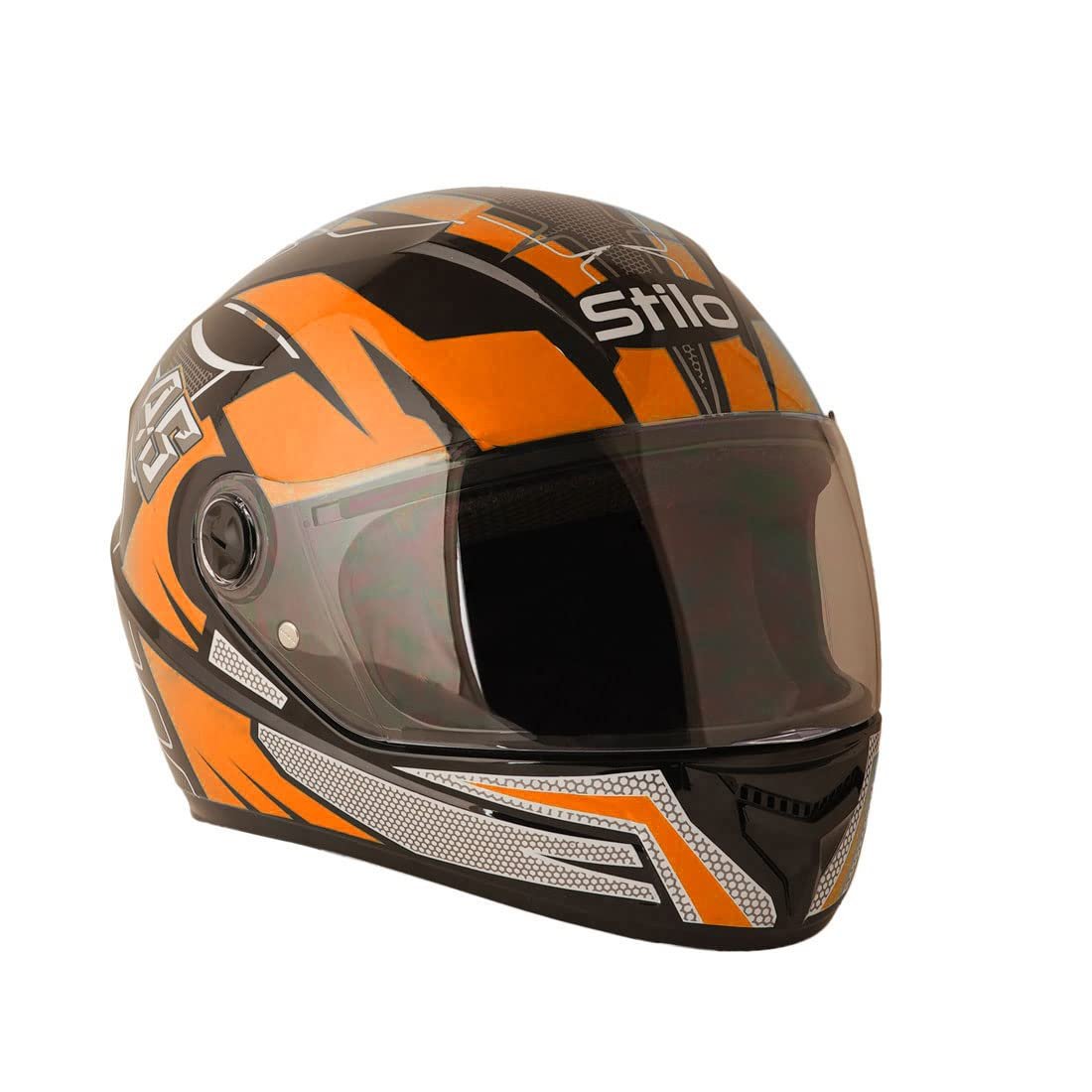Sage Square ISI Certified ABS Clear Visor, High Standard Safety, Enhanced Design, Extra Comfort, Enhanced Design Proud 45 Full Face Graphic Helmet