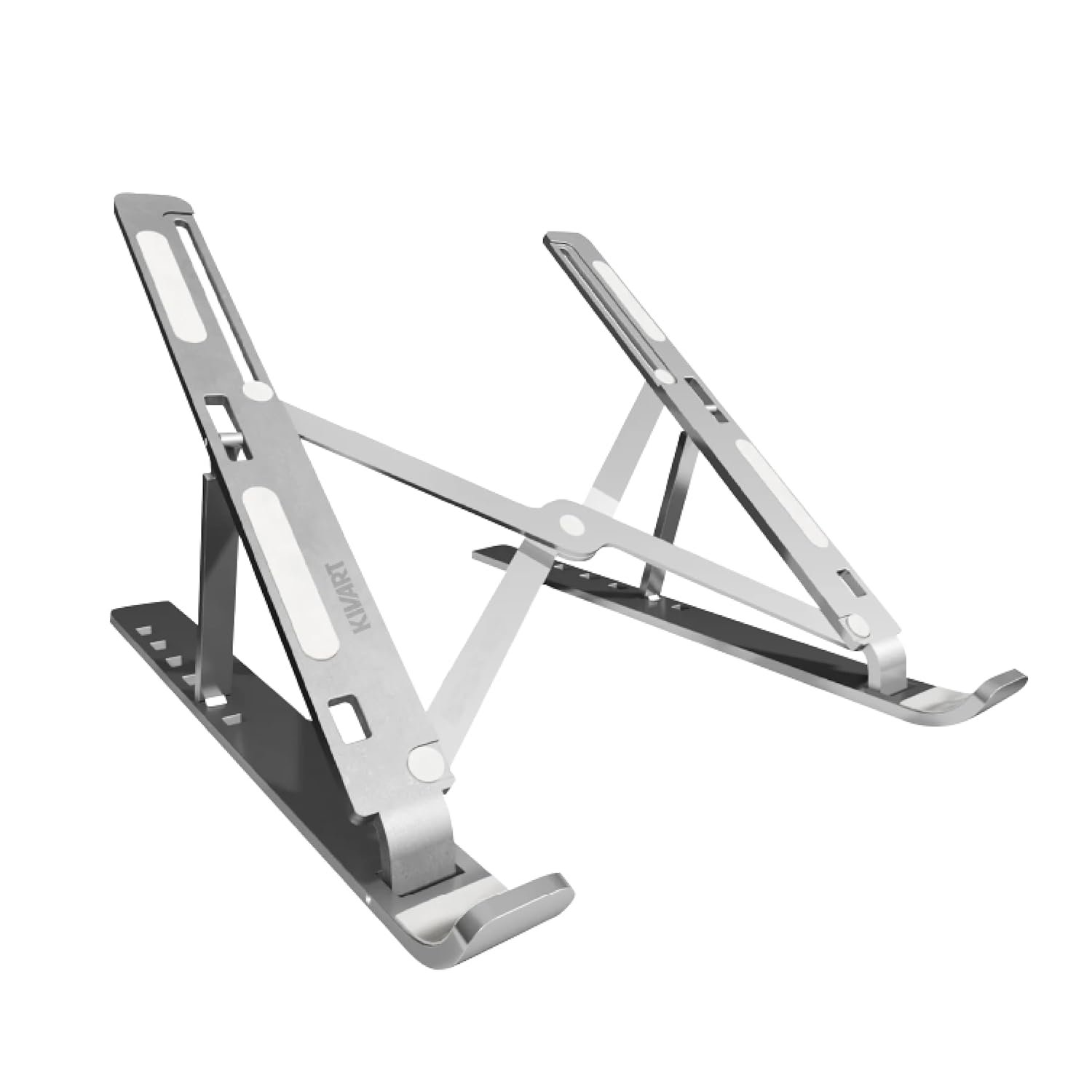 Elevate Adjustable Aluminum Laptop Stand | 7 Height & Angle Levels | Ultra-Light 240g | Anti-Slip Grips | Ventilated Design | Supports 10”-15.6” Laptops up to 5kg | 6 Months Warranty