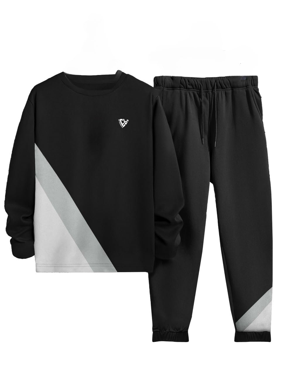 Noble Monk Men Regular Fit Cord-Set | Round Neck Full Sleeve Tshirt with Lower | Relax Fit Track Suit For Men