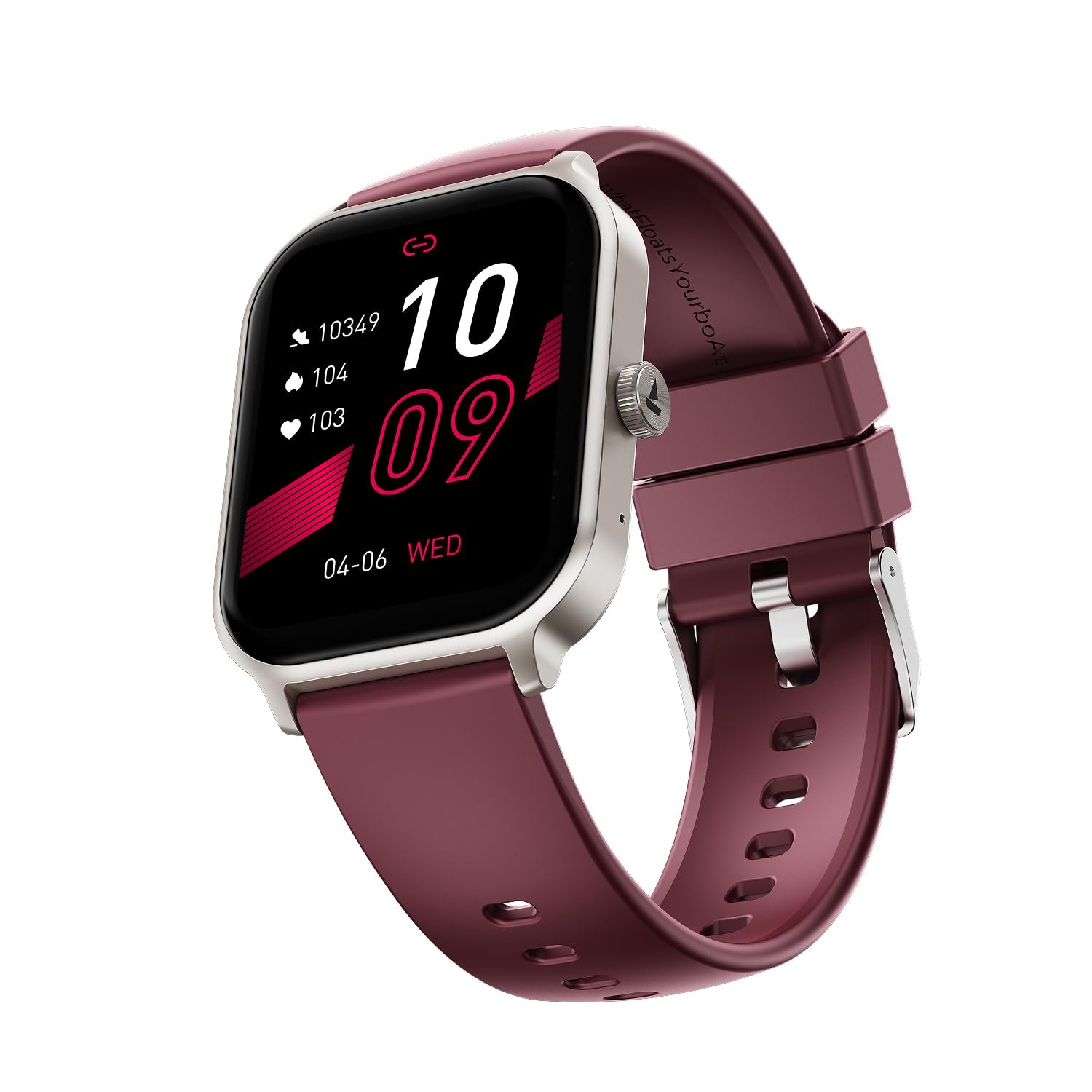 boAt Ultima Ember 2 Smartwatch, 1.96” AMOLED Display, Ultra Bright 1000 nits Brightness, AOD, Personalized Fitness Nudges, Functional Crown, 100+ Sports Mode smartwatch for Men & Women (Velvet Win