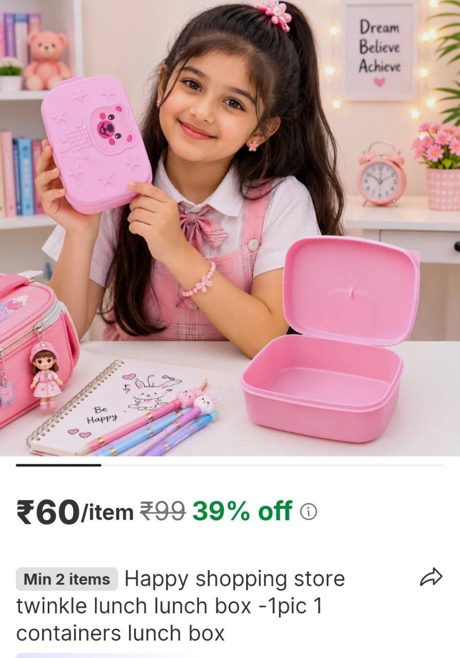 happy shopping store twinkle lunch lunch box 1pic 1 containers lunch box