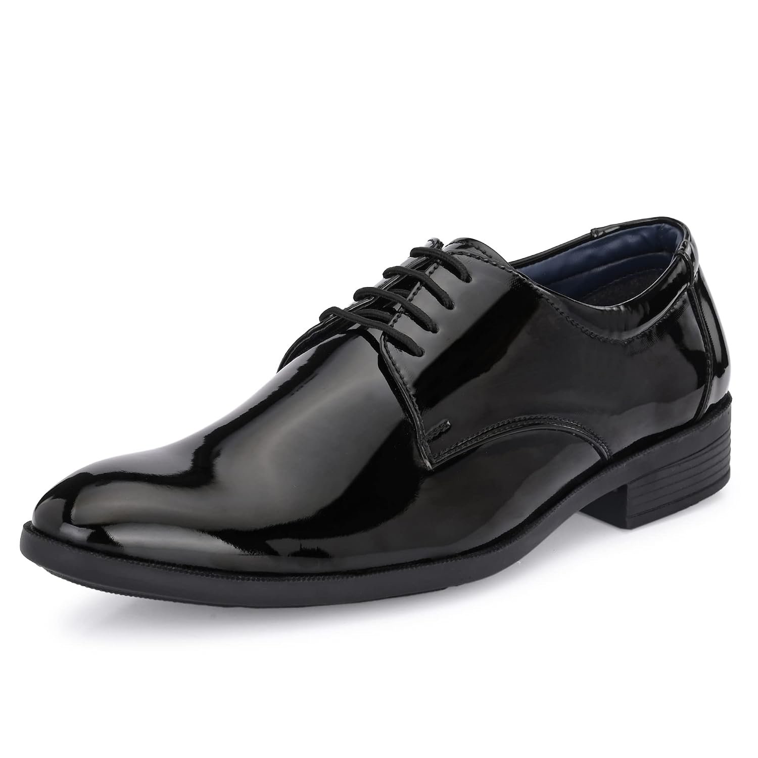 Centrino Formal Shoes for Men | Glossy Lace-Up Derby Dress Shoes | Comfortable Stylish Footwear for Office, Parties & Business Wear | Sleek Classic Design (8233)