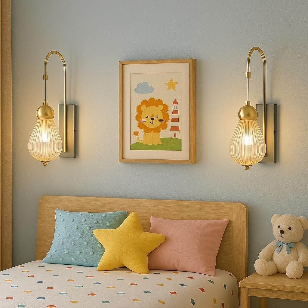 ultimate 8WATT Crystal Diamond Wall Lamp with 3-in-1 Light Color: White, Warm, Natural - Gold Finish Indoor Decorative Lighting