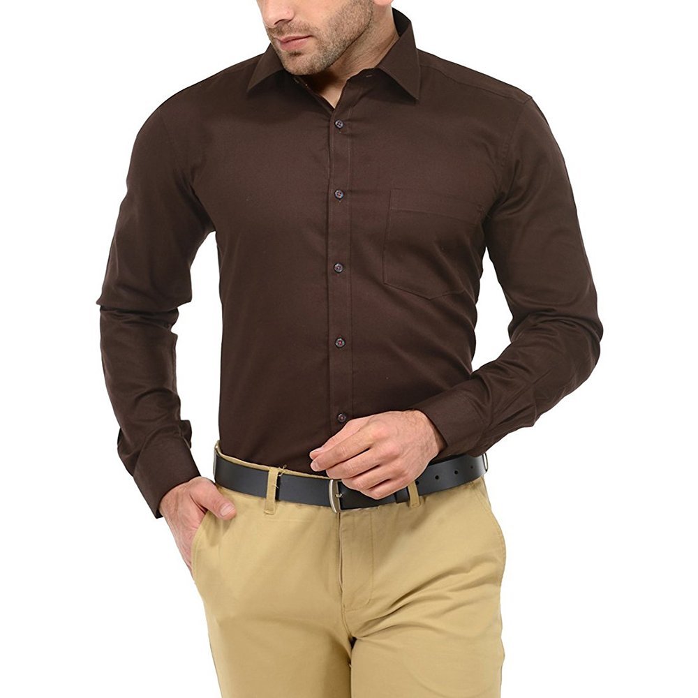 Jay & u Men's Checkered Slim Fit Shirt