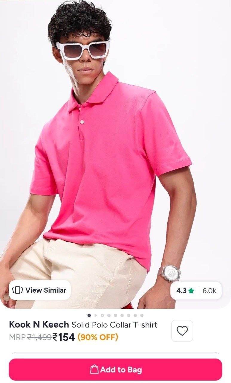 Buy Kook N Keech Solid Polo Collar T Shirt -  - Apparel for Men