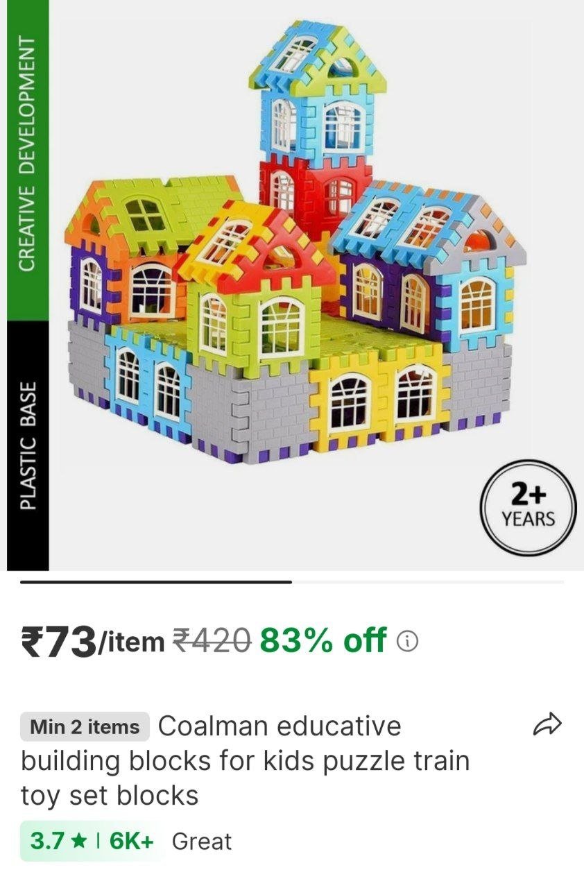 coalman educative building blocks for kids puzzle train toy set blocks