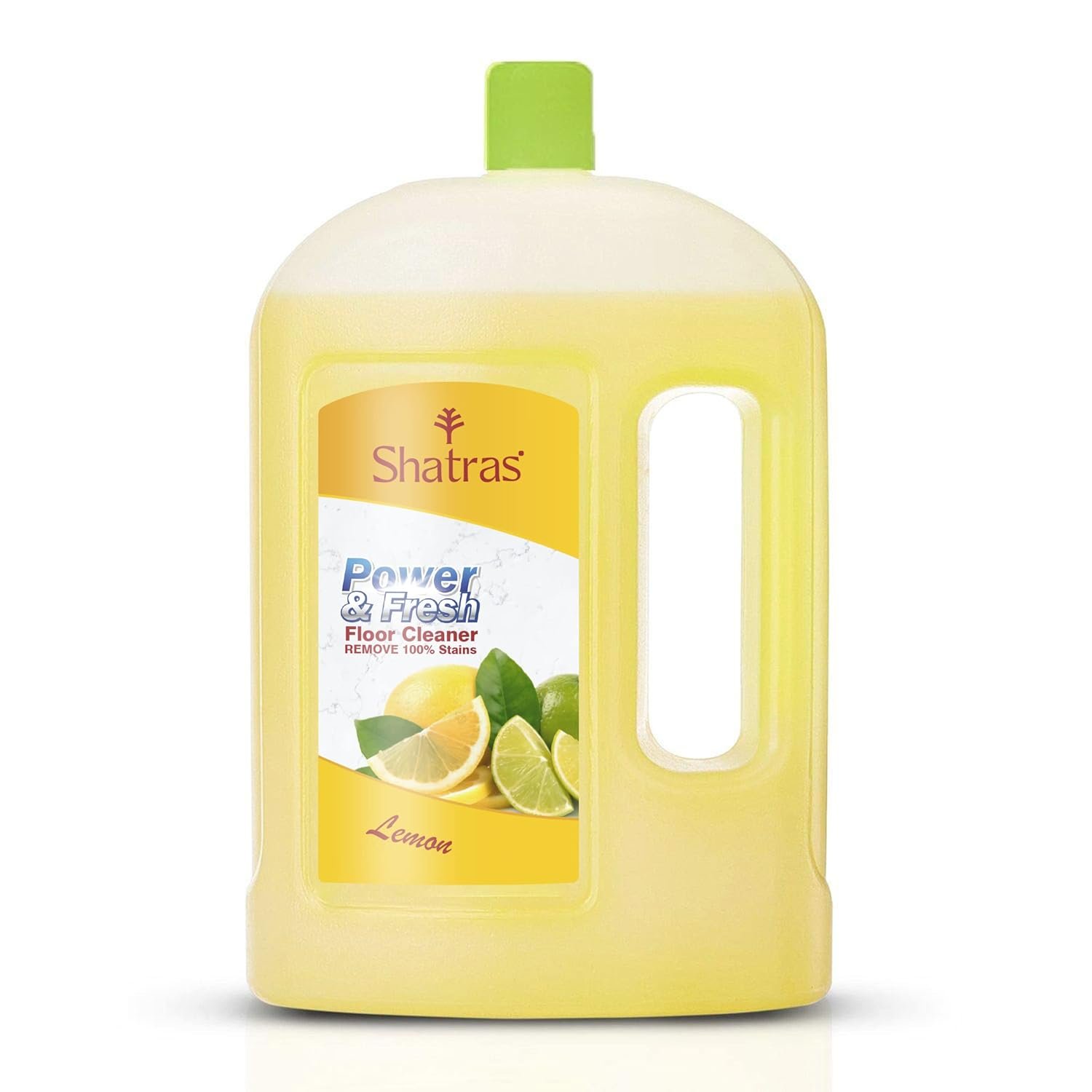 Shatras Lemon Power & Fresh Floor Cleaner 1 L – Multi-Surface Cleaner for Floors, Ceramic & Tiles | Removes Tough Stains and Provides Powerful Cleaning