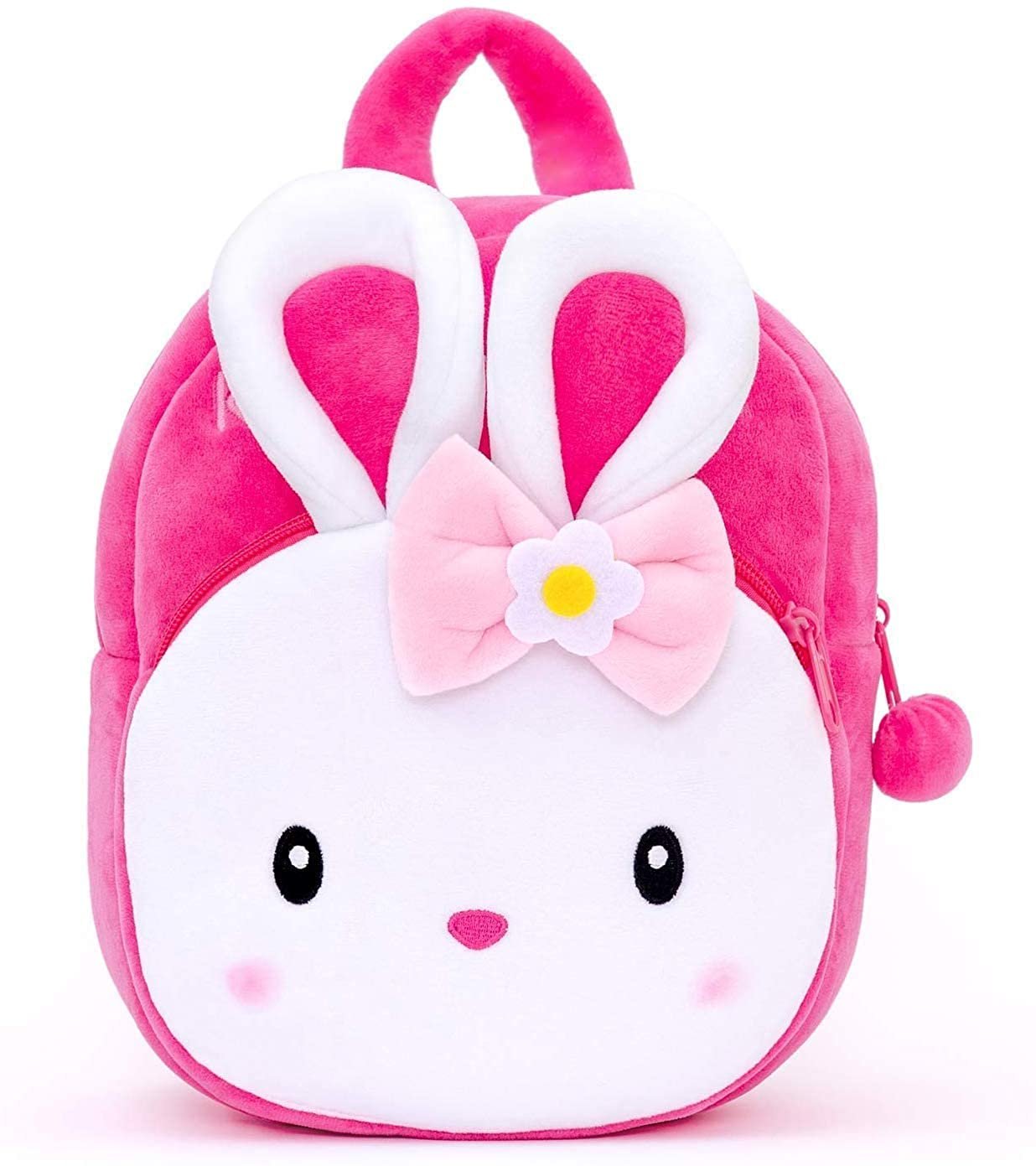 Kids School Bag for Boys & Girls Lightweight & Durable Backpack Spacious with Cartoon Print Solid Partton (Kongi + Panda)