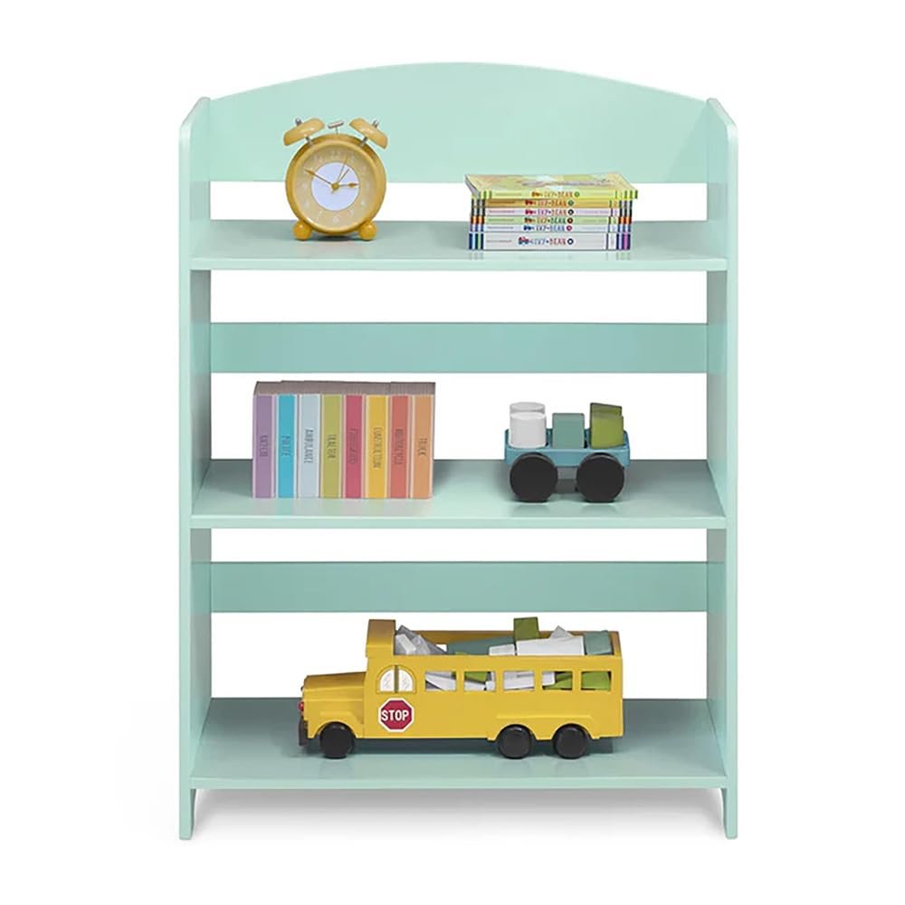 USA Kids Bookshelf Wooden Front Facing Book Display 3 Shelf Organizer