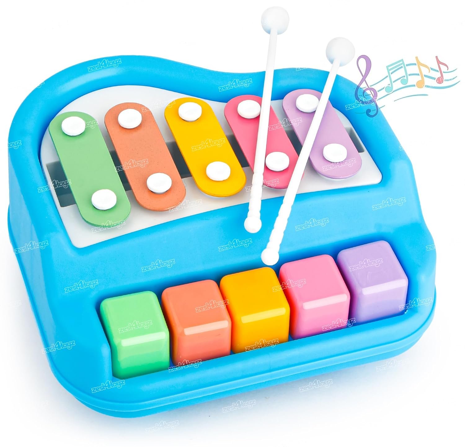 Zest 4 Toyz Xylophone for Kids Mini Piano Non Toxic Non Battery for Kids (Pack of 1) Random Color Dispatch