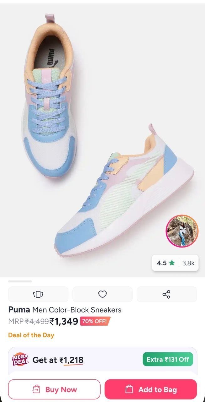 Buy Puma Men Color Block Sneakers -  - Footwear for Unisex