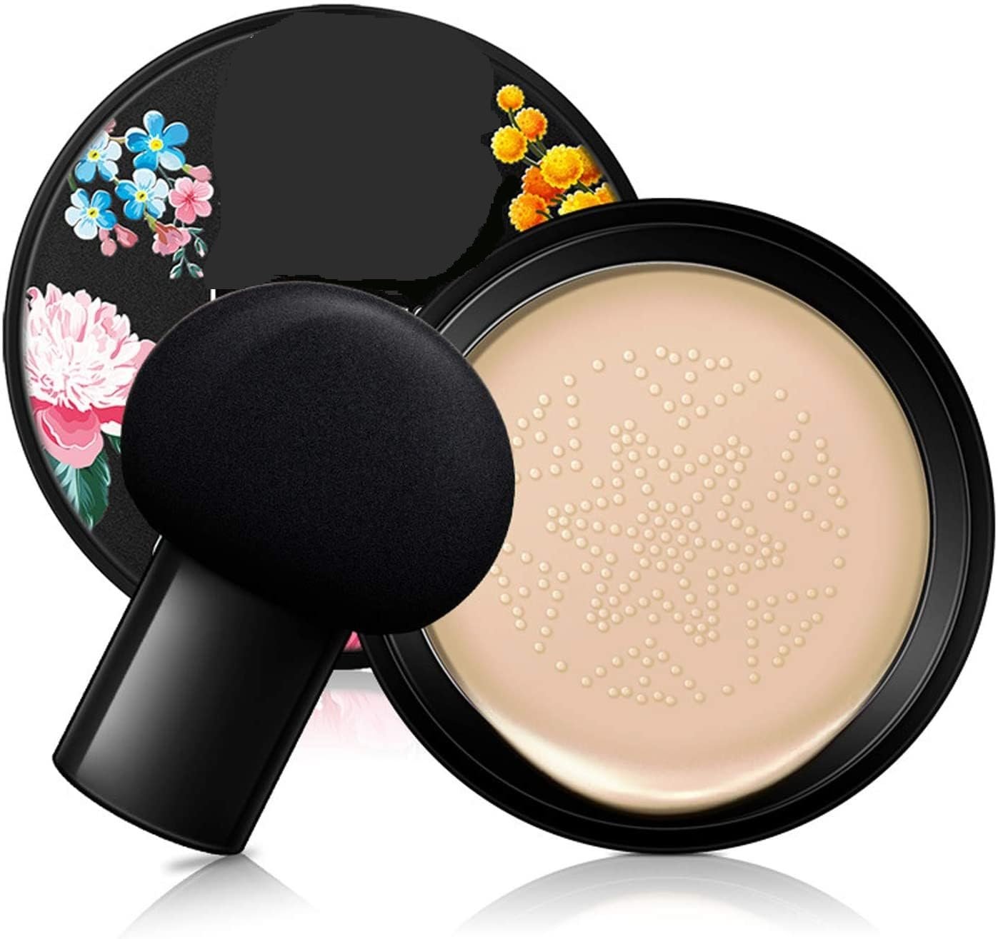 24h Invisible Waterproof Liquid Foundation With Blender For Face Makeup | Highlighter | High Coverage | Dark/Dry Skin Tone | HD Water Base Face Cream Natural Glow Beauty Cosmetics Makeup Kit