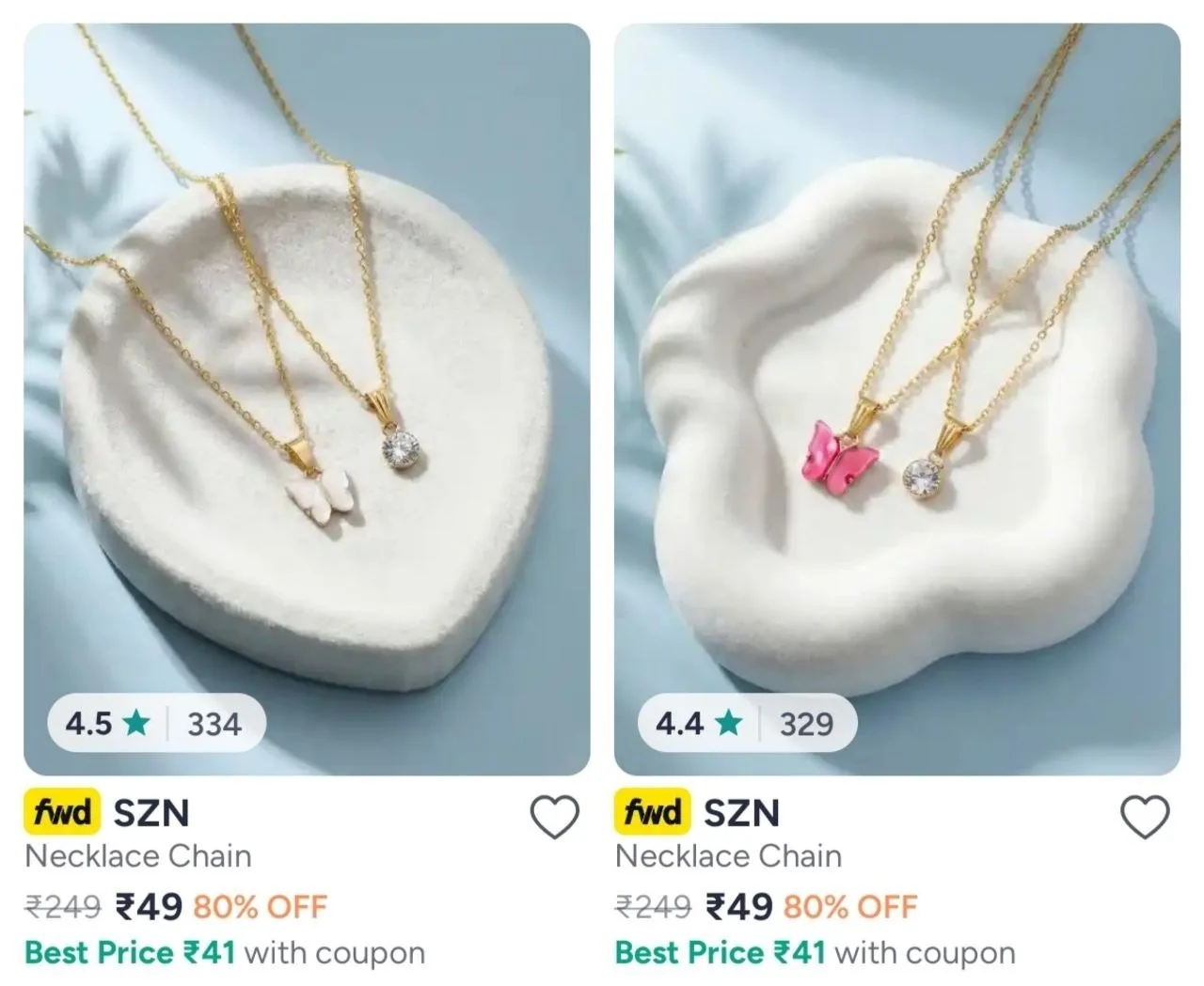 Pack Of 2 Necklace