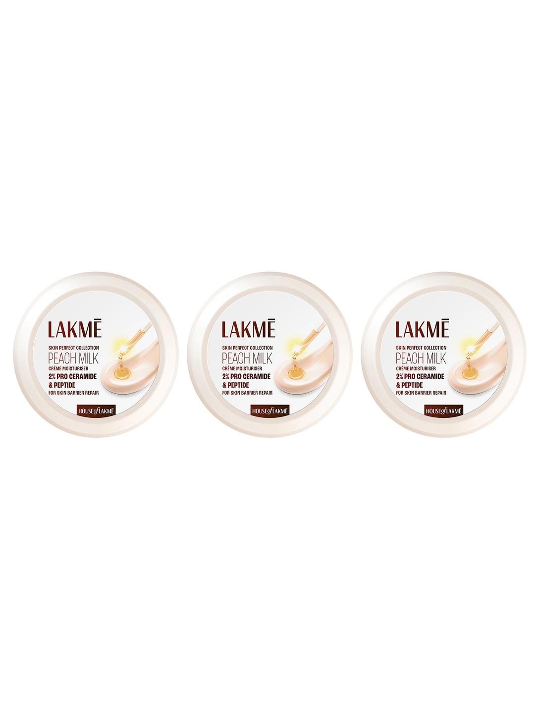 Buy Lakme Set Of 3 Peach Milk Soft Vit E Creme   300 G Each -  - Personal Care for Women
